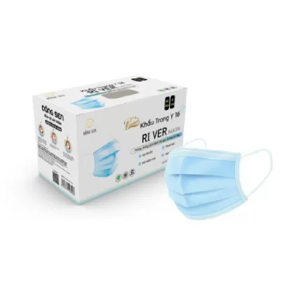 Khẩu Trang Y Tế 4 Lớp River Mask Xanh